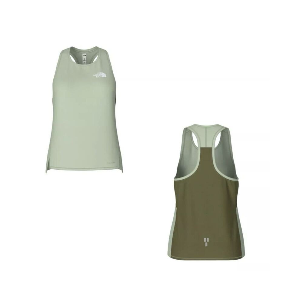 THE NORTH FACE WOMEN'S SUNRISER TANK Misty Sage/Forest Olive small